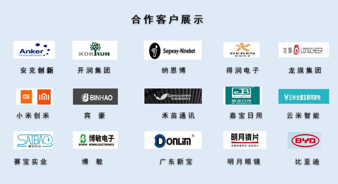 CPE磨砂膠袋，久信達(dá)部分客戶展示(圖1)